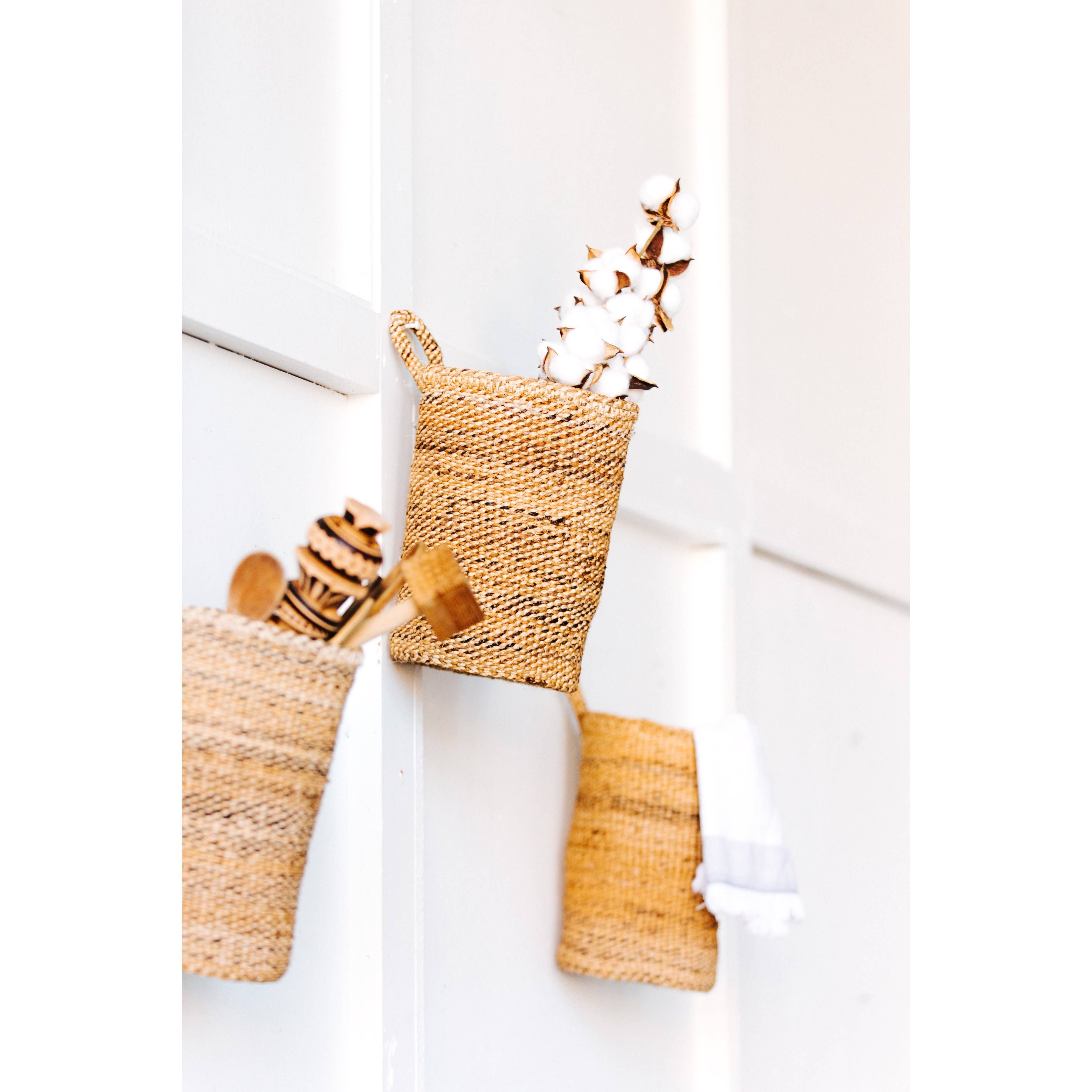 Amsha - Vendita all'ingrosso Cestini - Cesto da parete intrecciato in sisal9