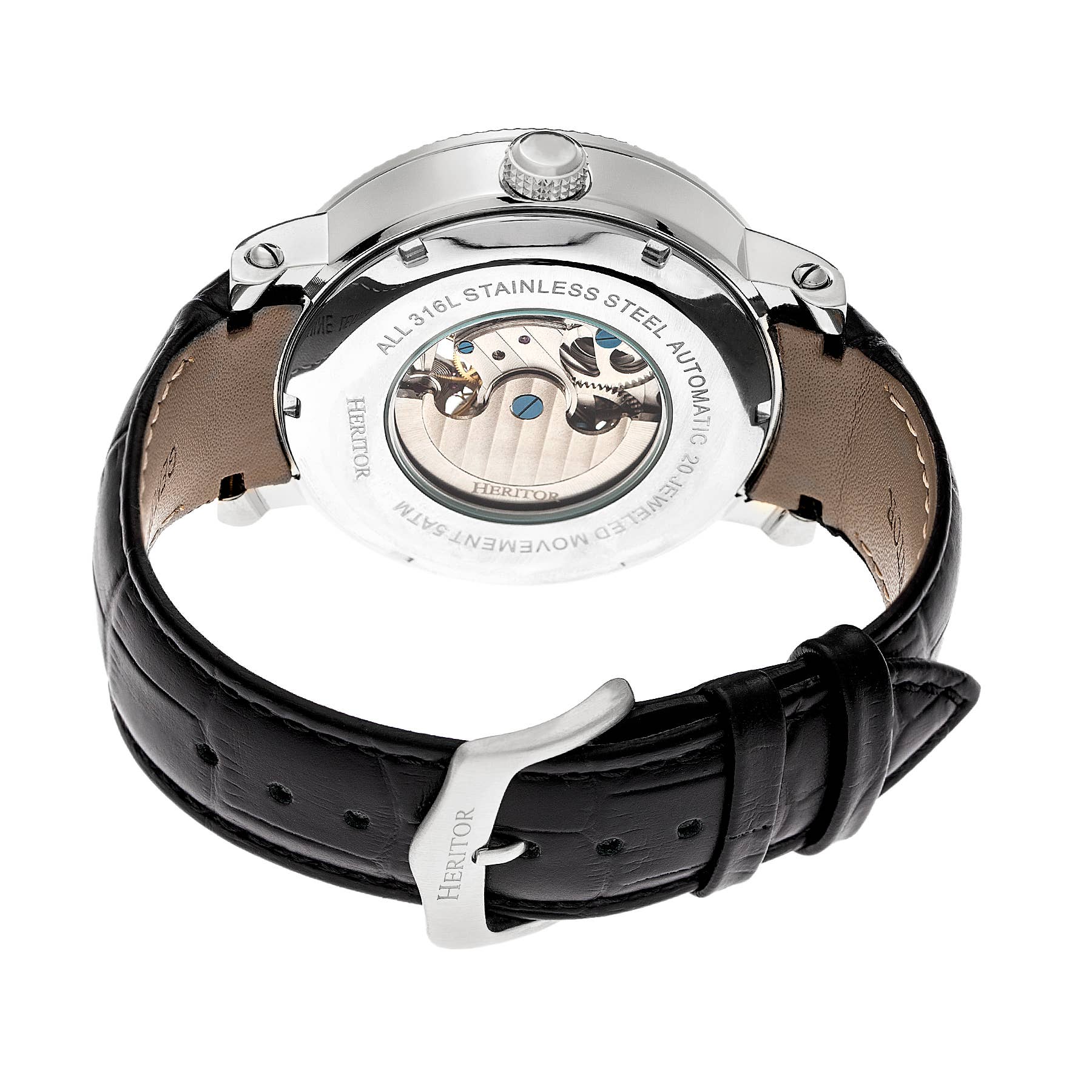 Heritor Automatic - Wholesale Polshorloge - Heren - Heritor Automatic Aries automatische horloge met skelet en leren band3