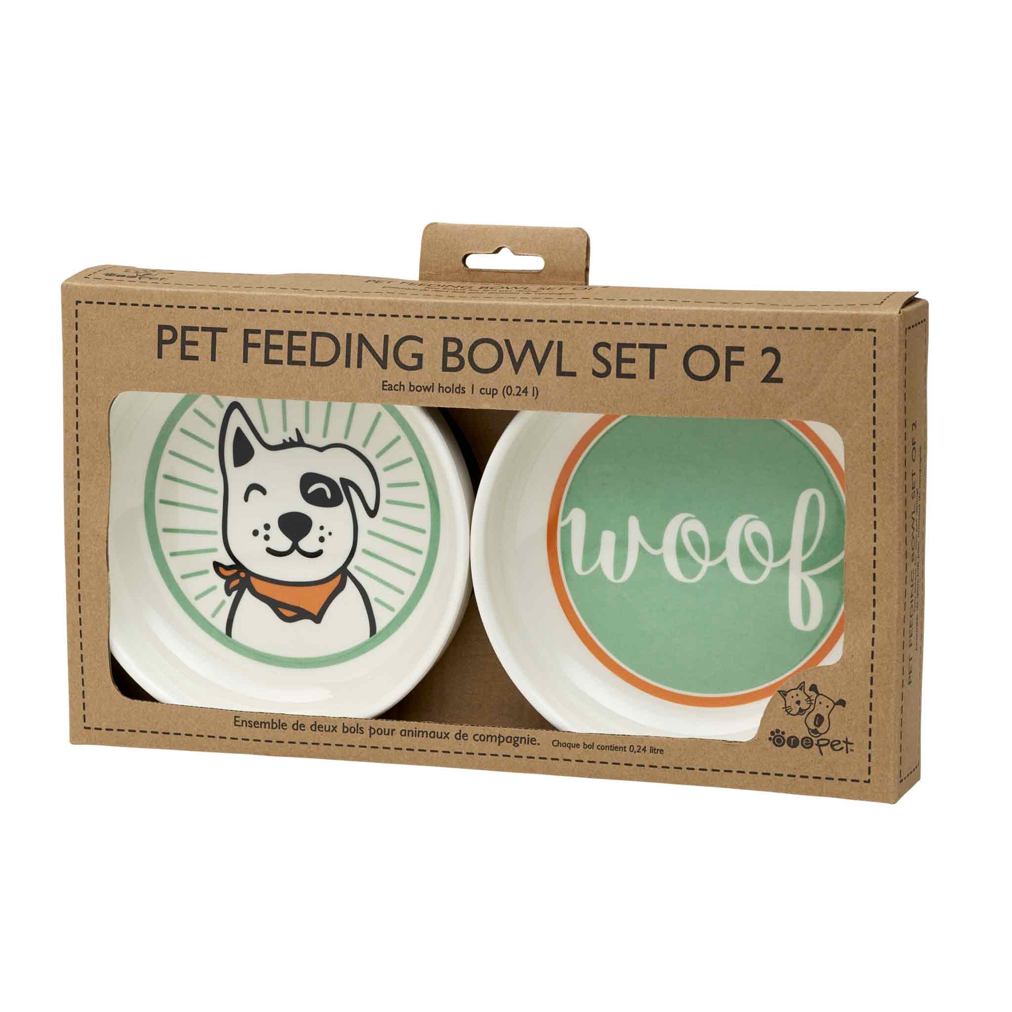 Speckle and Spot by Ore’ Originals - Wholesale Pet Bowl - Cat/Dog - Pet Bowl | Gift Set Lucky Dog1