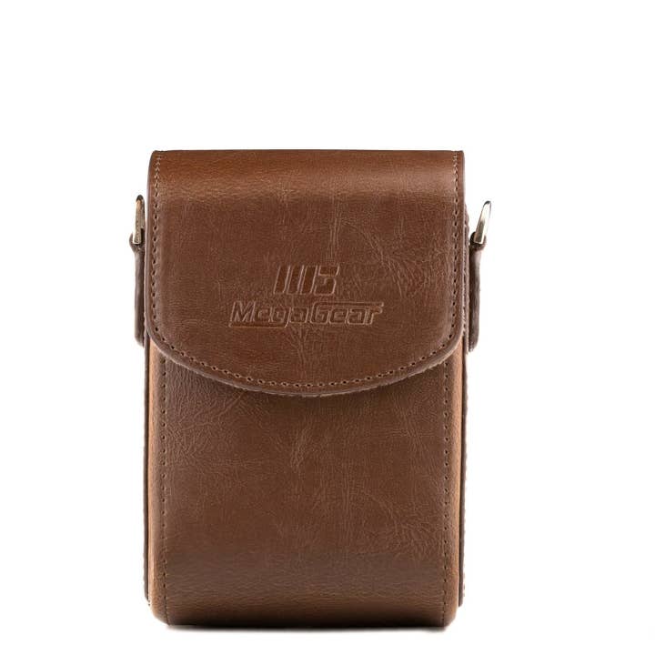 Londo - Venta al por mayor Bandolera - Mujer - Funda de cuero con correa para cámara MegaGear Nikon Coolpix A1000, A900