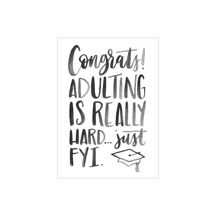 Carte de vœux pour adultes pour la vente par Katie Elizabeth Lettering