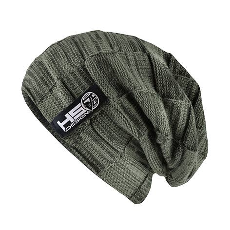 Beanie HSD green with fur for wholesale by Hotspot Design