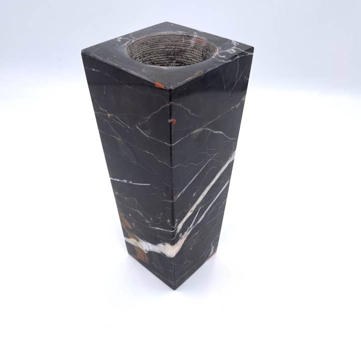 Page Imports - Wholesale Vase - 8" Square Vase in Marble and Onyx7