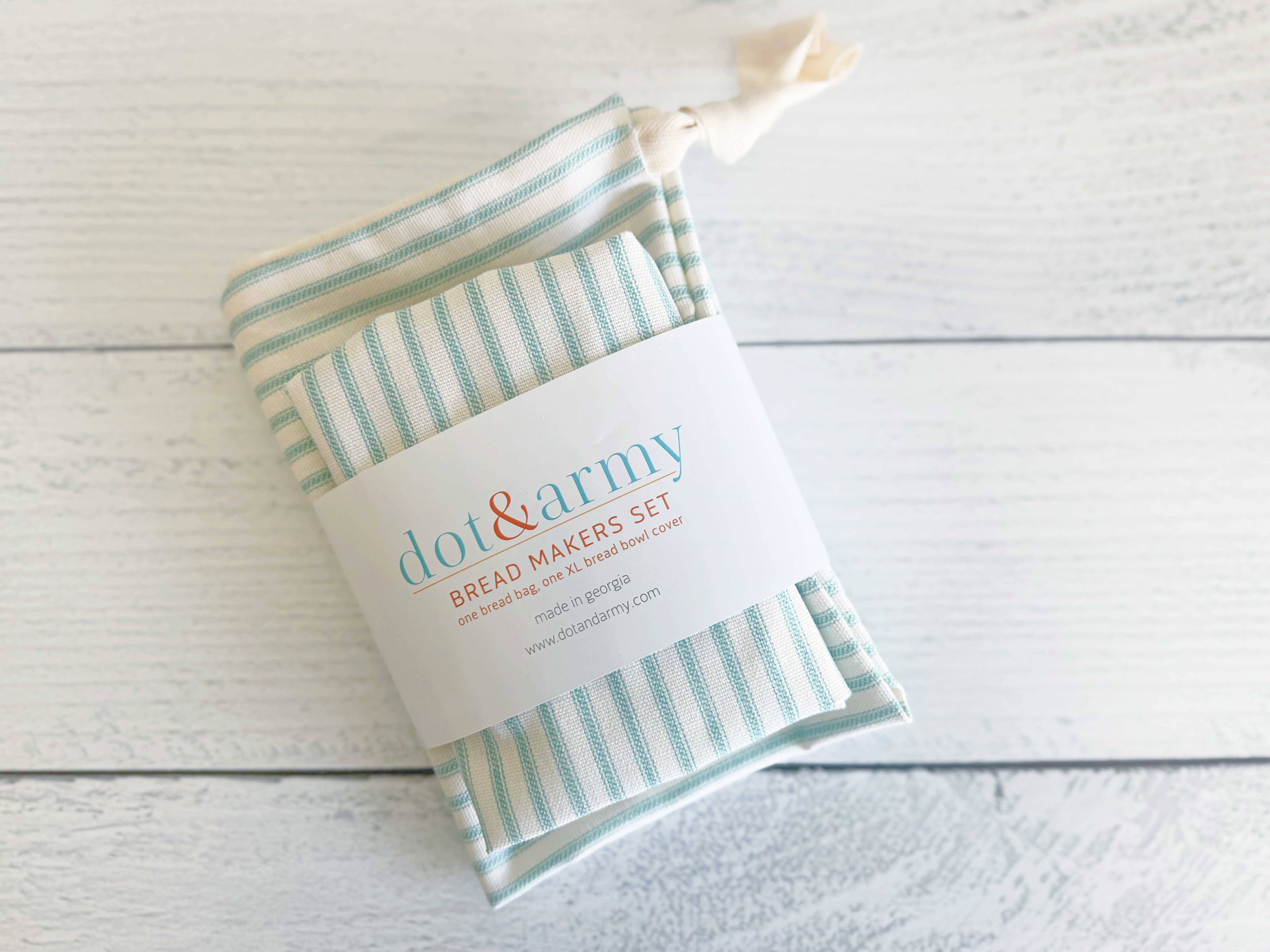 Dot and Army - Venta al por mayor Bolsa/envoltorio de alimentos - Juego de máquinas para hacer pan en rayas, bolsa de pan y tapa de tazón3