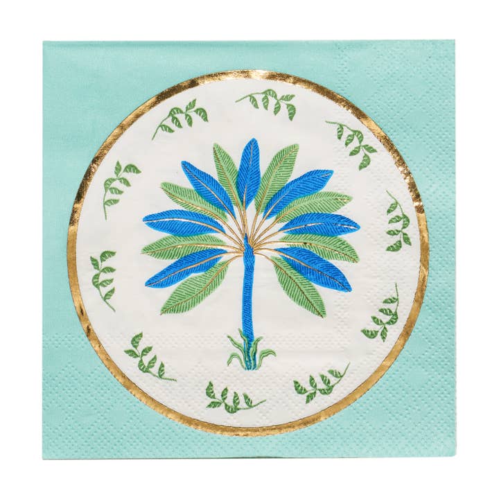 Preppy Palm Cocktail Napkins/20pk for wholesale by Sophistiplate