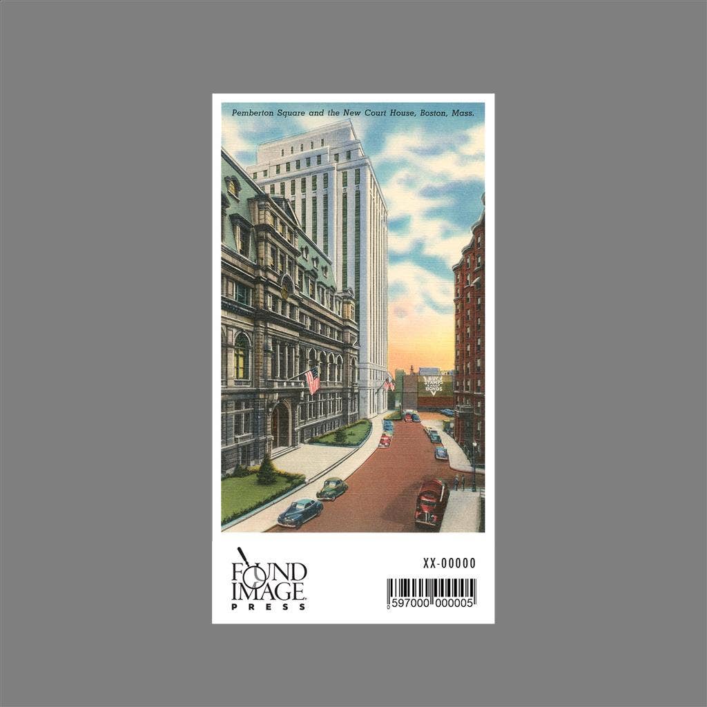 Found Image Press - Wholesale Sticker - Sticker MA-812 Pemberton Square and Courthouse, Boston1