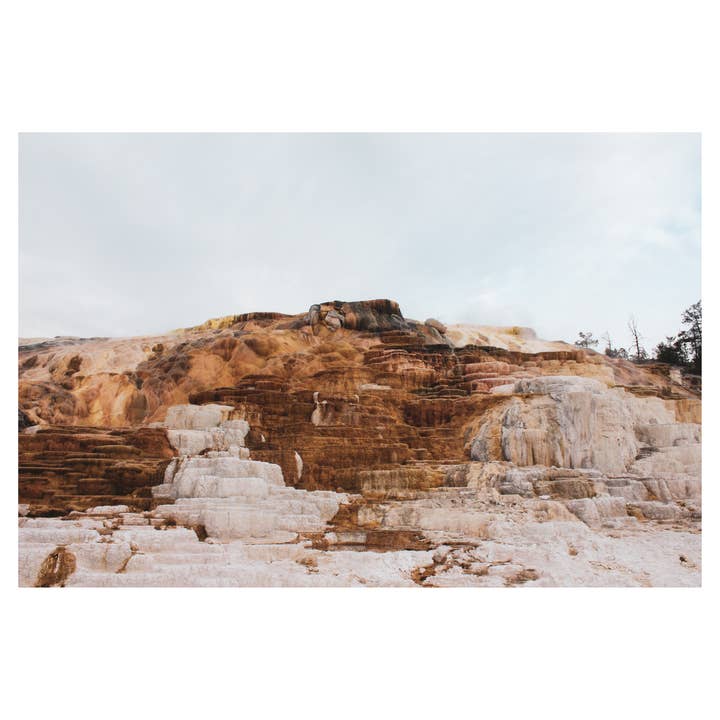 Yellowstone Sulfur Pool – Warm Neutral Fine Art Print for wholesale by Britt Vasina Studio