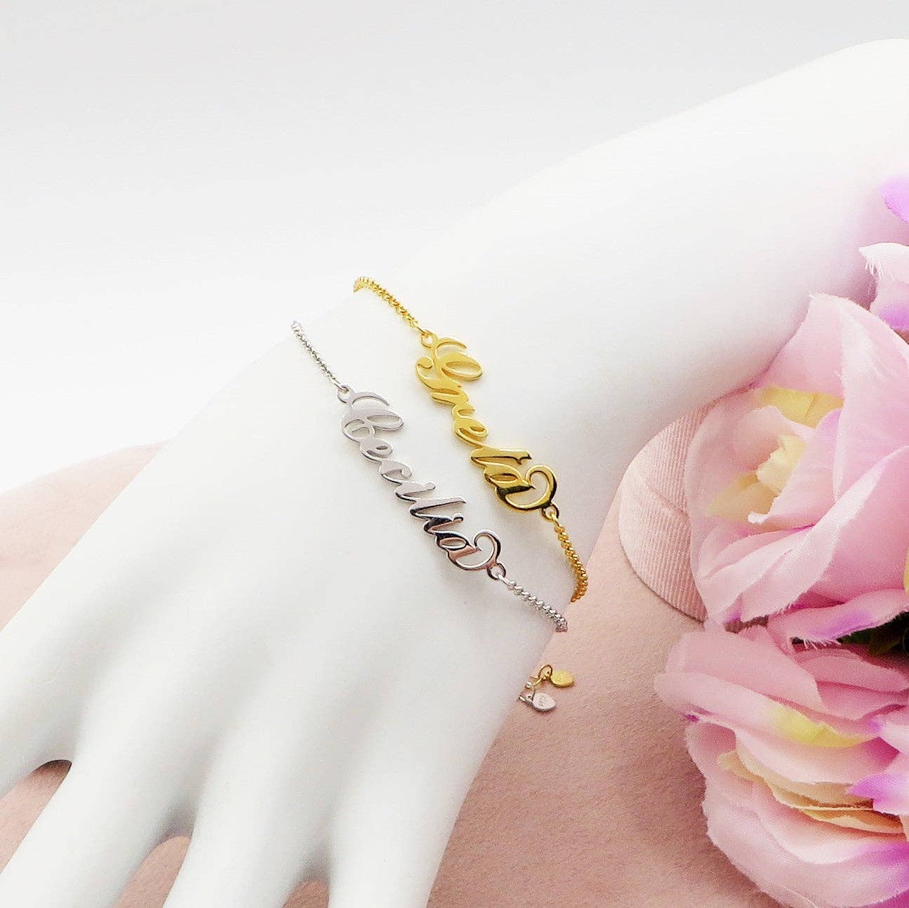 Daemon srls - Wholesale Charm/Dangle Bracelet - YOUR NAMES ~ Bracciale / Cavigliera NOMI Personalizzati in Acciaio Inossidabile 316L4