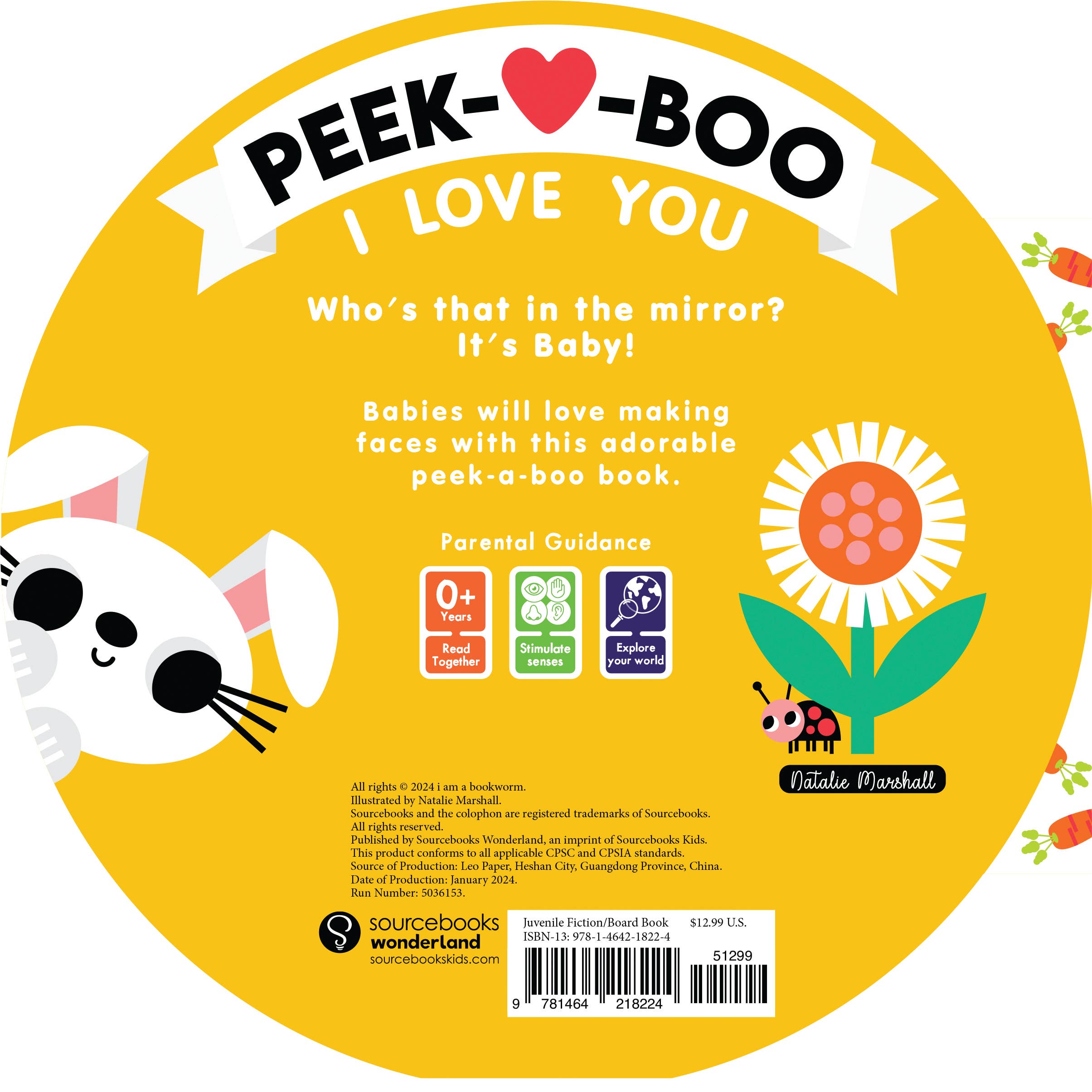 Sourcebooks - Wholesale Baby & Toddler Book (0-2) - Peek-A-Boo, I Love You! Baby Animals1