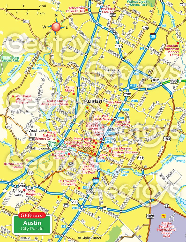 Geotoys - Wholesale Puzzle - Kids - Geotoys 100 Piece Magnetic Puzzle - Austin1