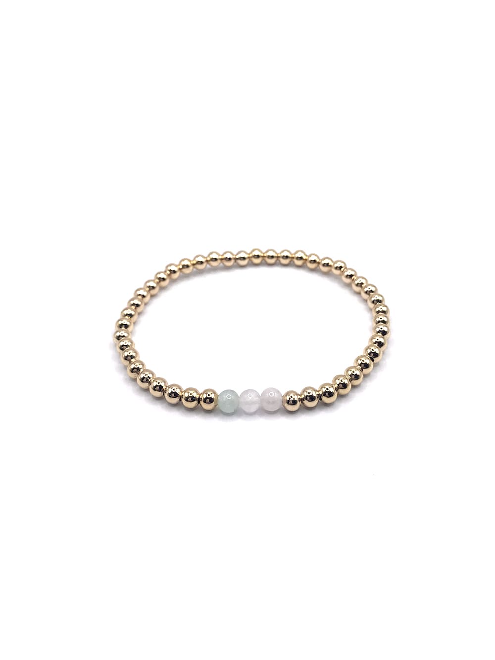 Kaylie Dawn Jewelry - Wholesale Beaded Bracelet - Set of 6: Gemma Gold Filled Stackable Bracelets Made in USA12