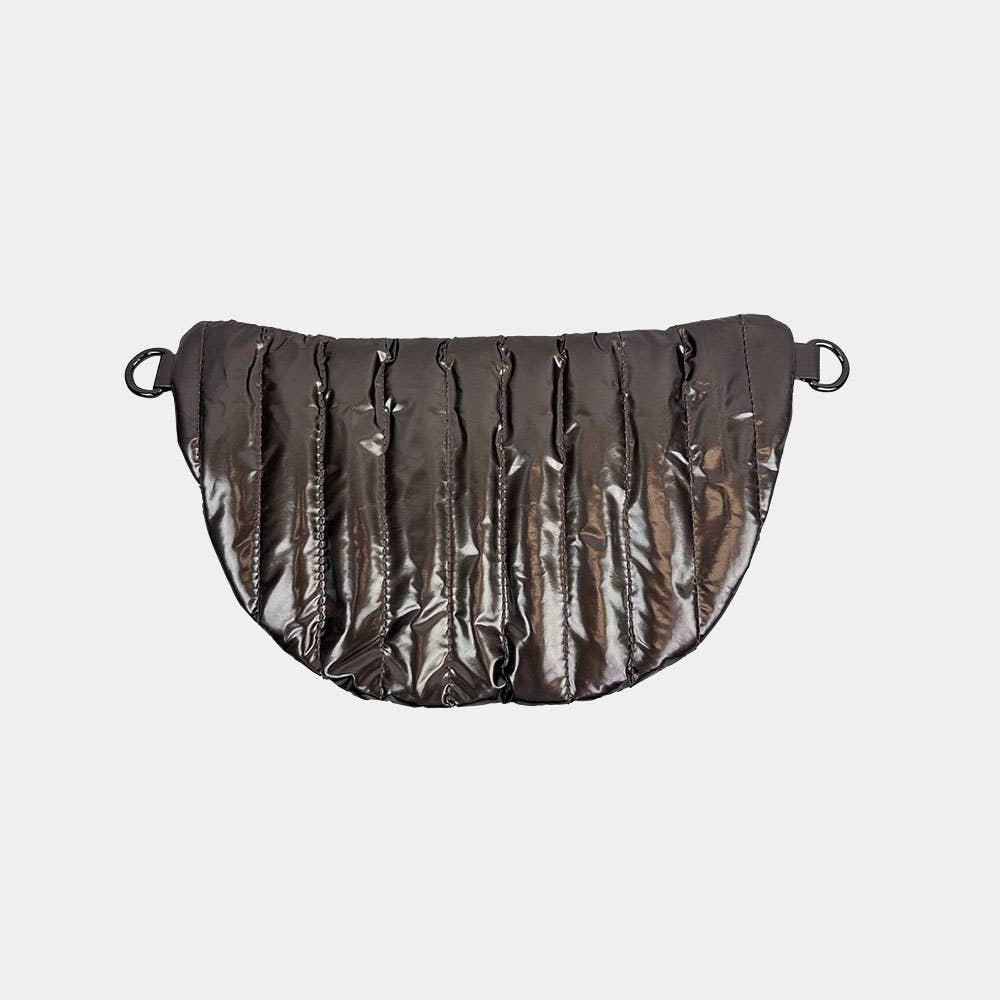 AHDORNED - Wholesale Belt Bag - Women's - Reese Quilted Sling/Waist Bag w/Black Resin Chain & 2" Solid37
