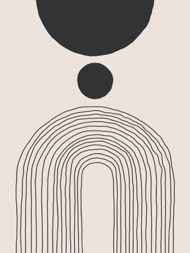 Balans is de belangrijkste abstracte Pt.1 Poster voor wholesale door Wallified