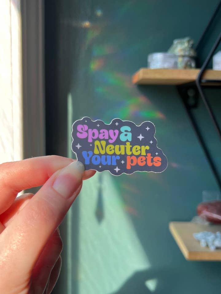 Spay & Neuter Your Pets Sticker for wholesale by Scarlet’s Freckles