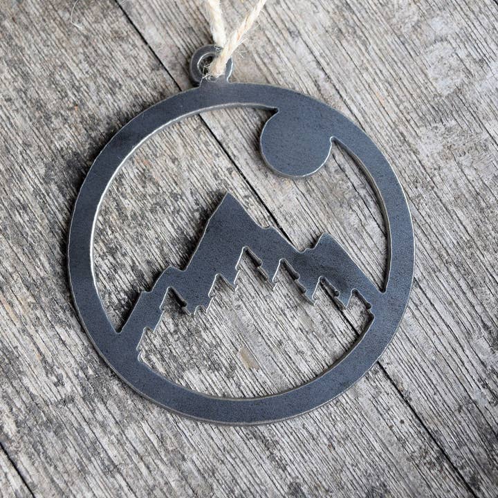 Metal Ornamento Sol Montanha por atacado de CCR Custom Metals