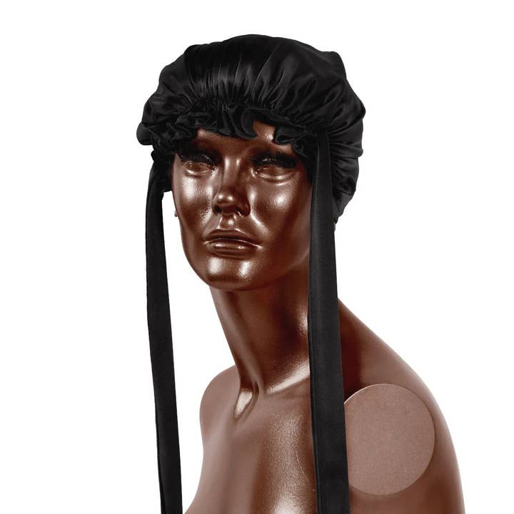 Onyx Virginia motorhjelm for engroshandel hos Gilded Fox Silk