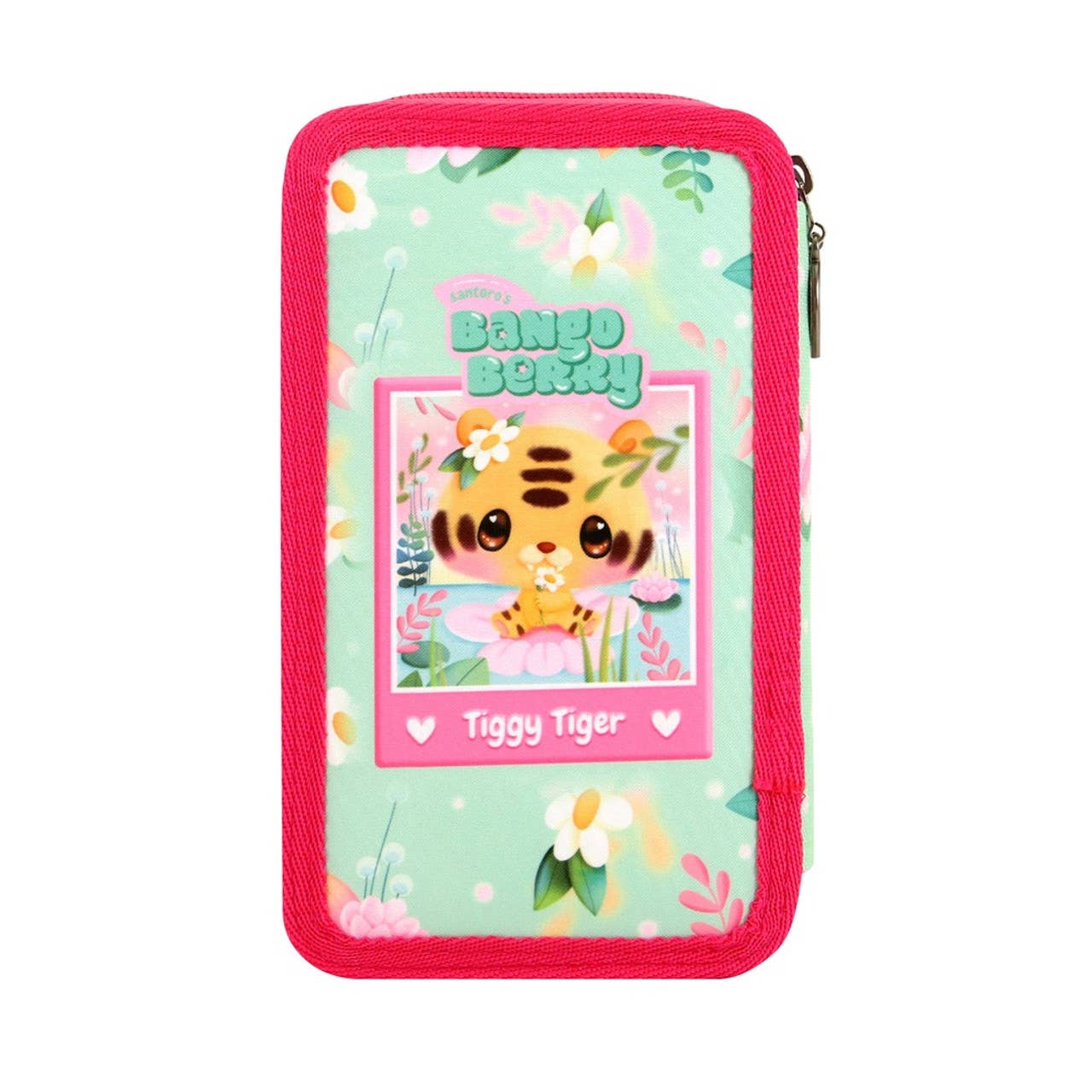 Santoro London – wholesale Pencil case/pouch – Bangoberry - Triple Filled Pencil Case - Tiggy Tiger2