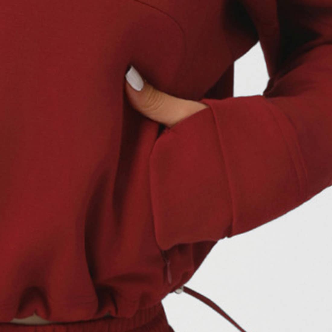 Sodalemon - Wholesale Activewear Set - Women's - Women Casual Sporty Set: Half Zip Pullover + Wide Leg Pants6