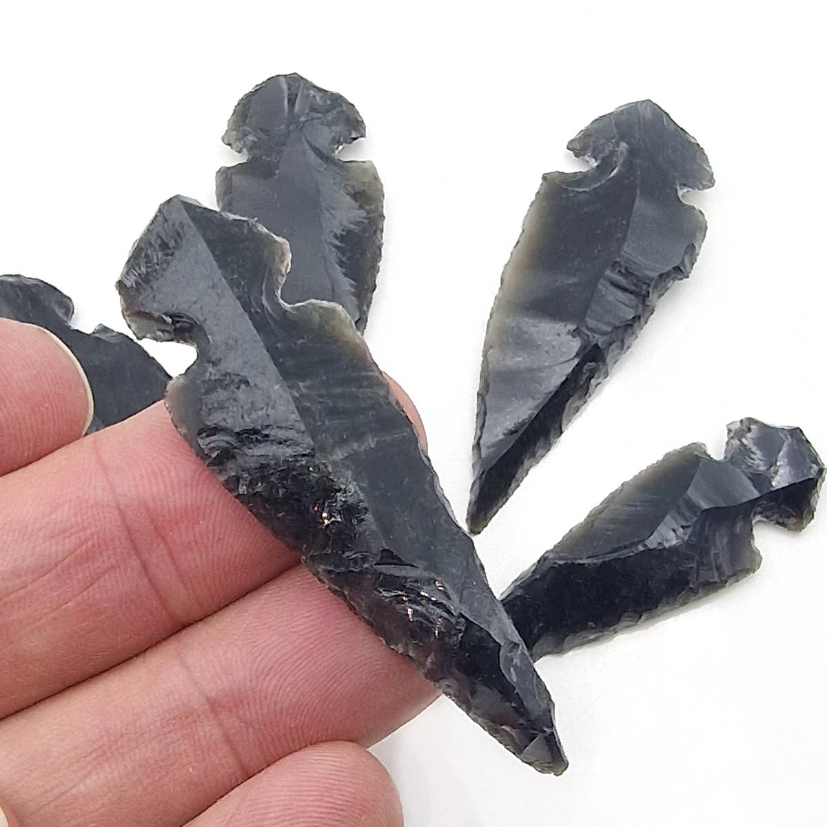 Shamans Crystal - Wholesale Spiritual Stone/Crystal - Black Obsidian Arrow Heads 3-5cm1