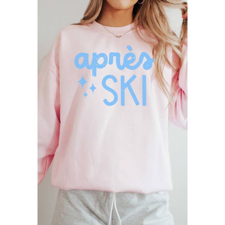 A. BLUSH CO - Wholesale Graphic Sweatshirt - Women's - APRES SKI Oversized Graphic Sweatshirt4