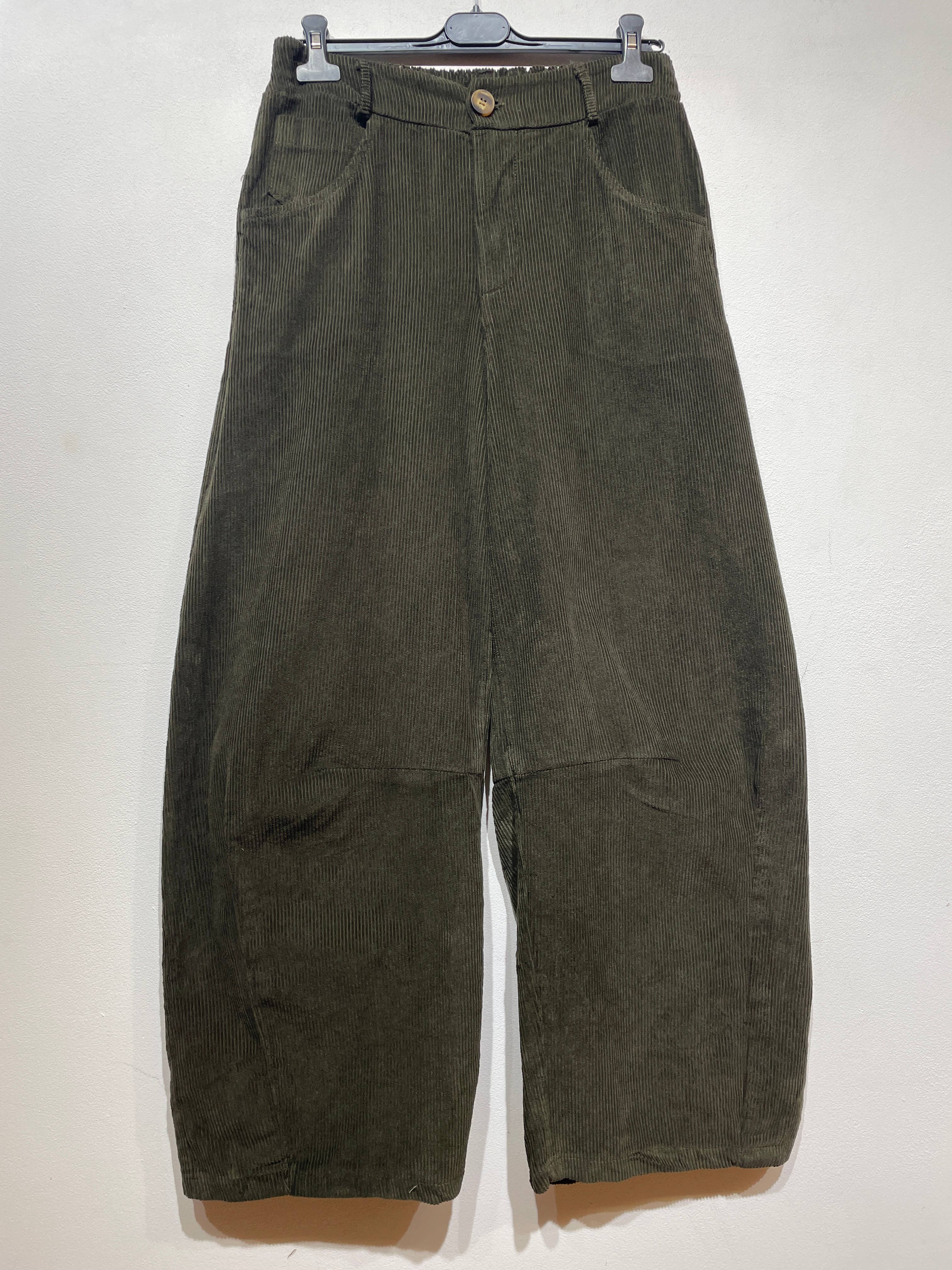 LINEN & COTTON HOUSE - Wholesale Pants - Women's - 77503 VELVET TROUSERS WITH POCKETS, IN COTTON16