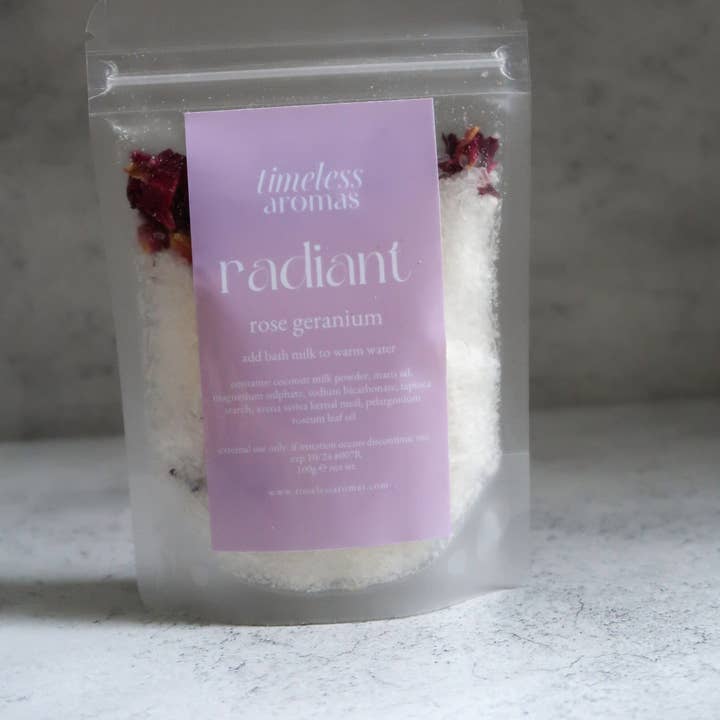 Timeless Aromas Ltd - Wholesale Badzout - Badmelk, rozengeranium, badzout voor aromatherapie 0