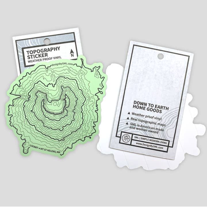 SML | Simple Modern Living - Wholesale Sticker - Custom Topography - Stickers1