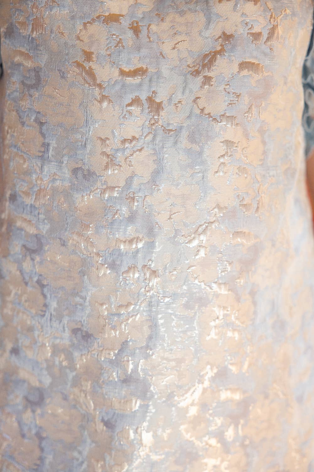 VOY - Venta al por mayor Vestido - Mujer - 34882 Vestido de Volantes con Contraste de Jacquard Metálico10