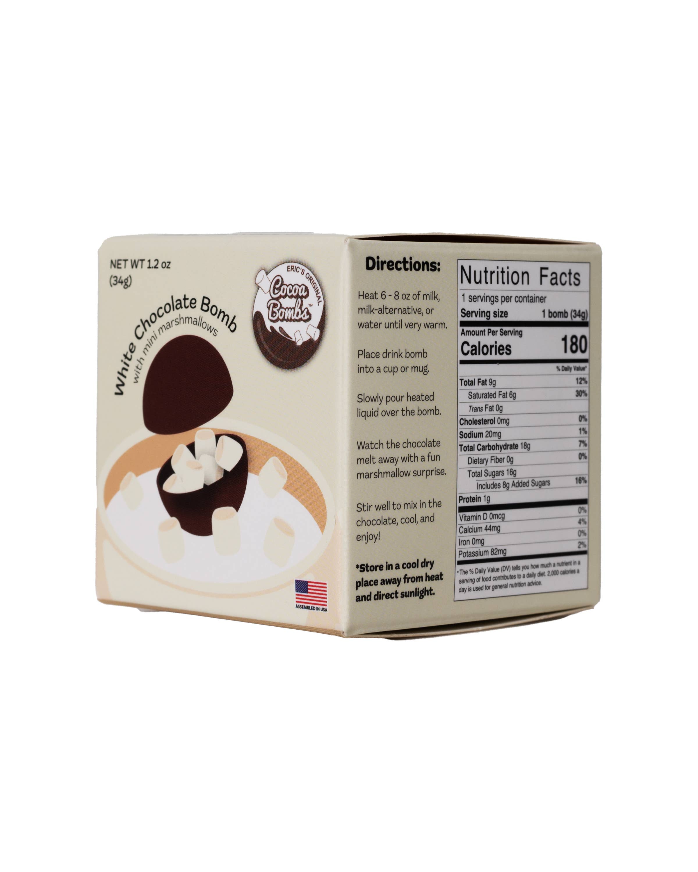 Cocoa Bombs™ - Wholesale Chocolademelk/cacaomix/kit - 1 pakje witte chocolade cacaobommen2