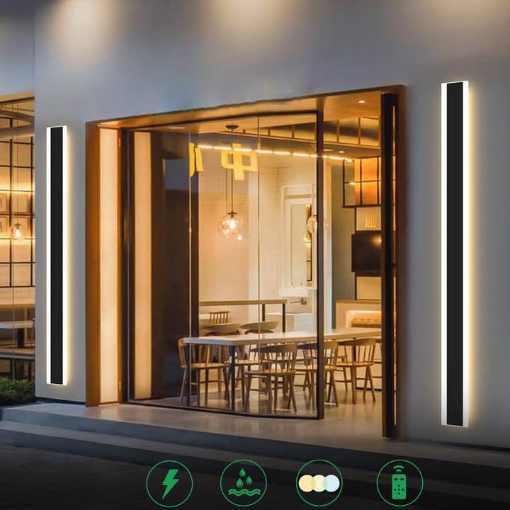 Outdoor Acrylic Wall Lights 28W IP65 CCT & Dimming for wholesale by ENER-J