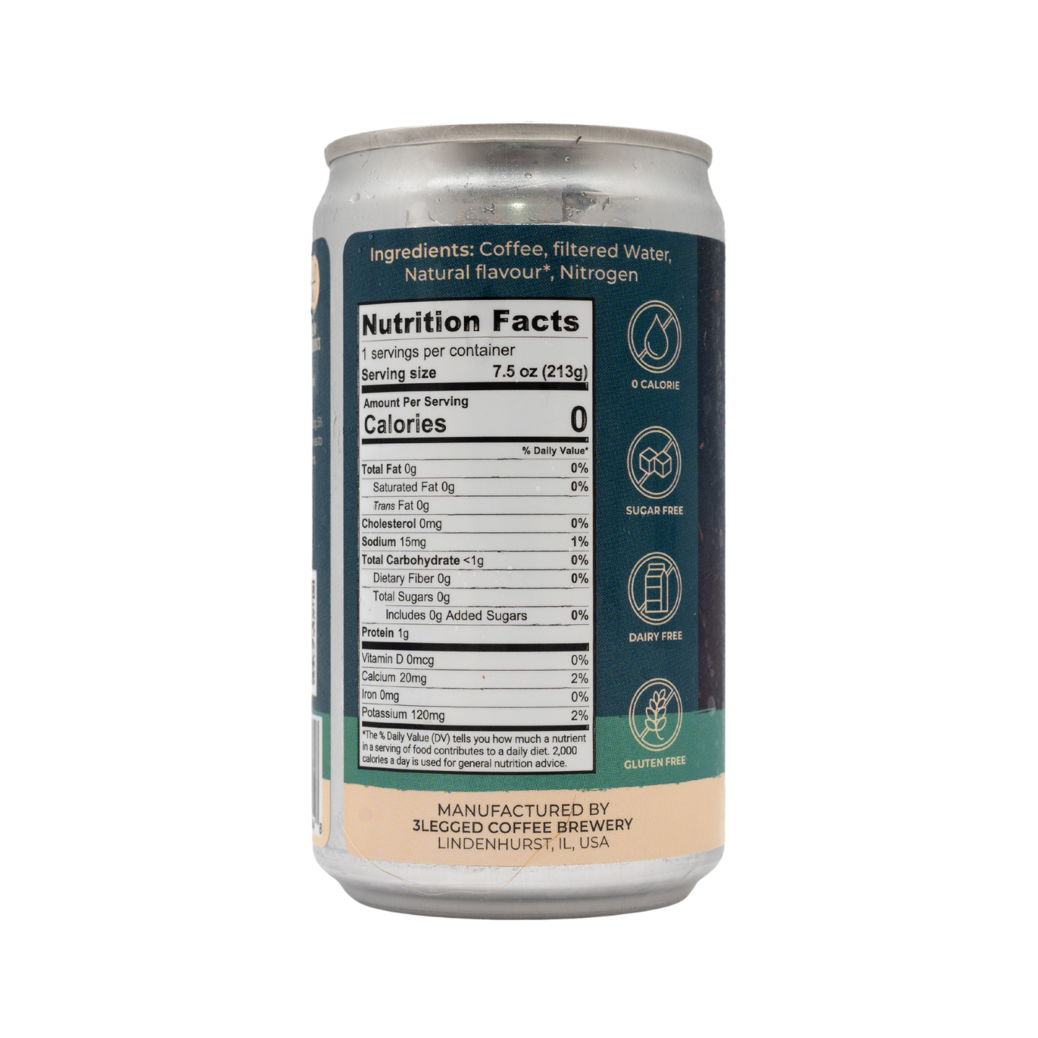 3Legged Coffee Brewery - Wholesale Iced Coffee/Cold Brew - Irish Cream Nitro Cold Brew Coffee 0-Sugar 0-Dairy1