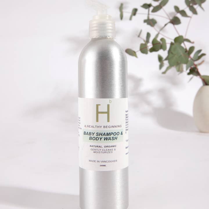 Shampoing et nettoyant pour le corps pour la vente par A Healthy Beginning