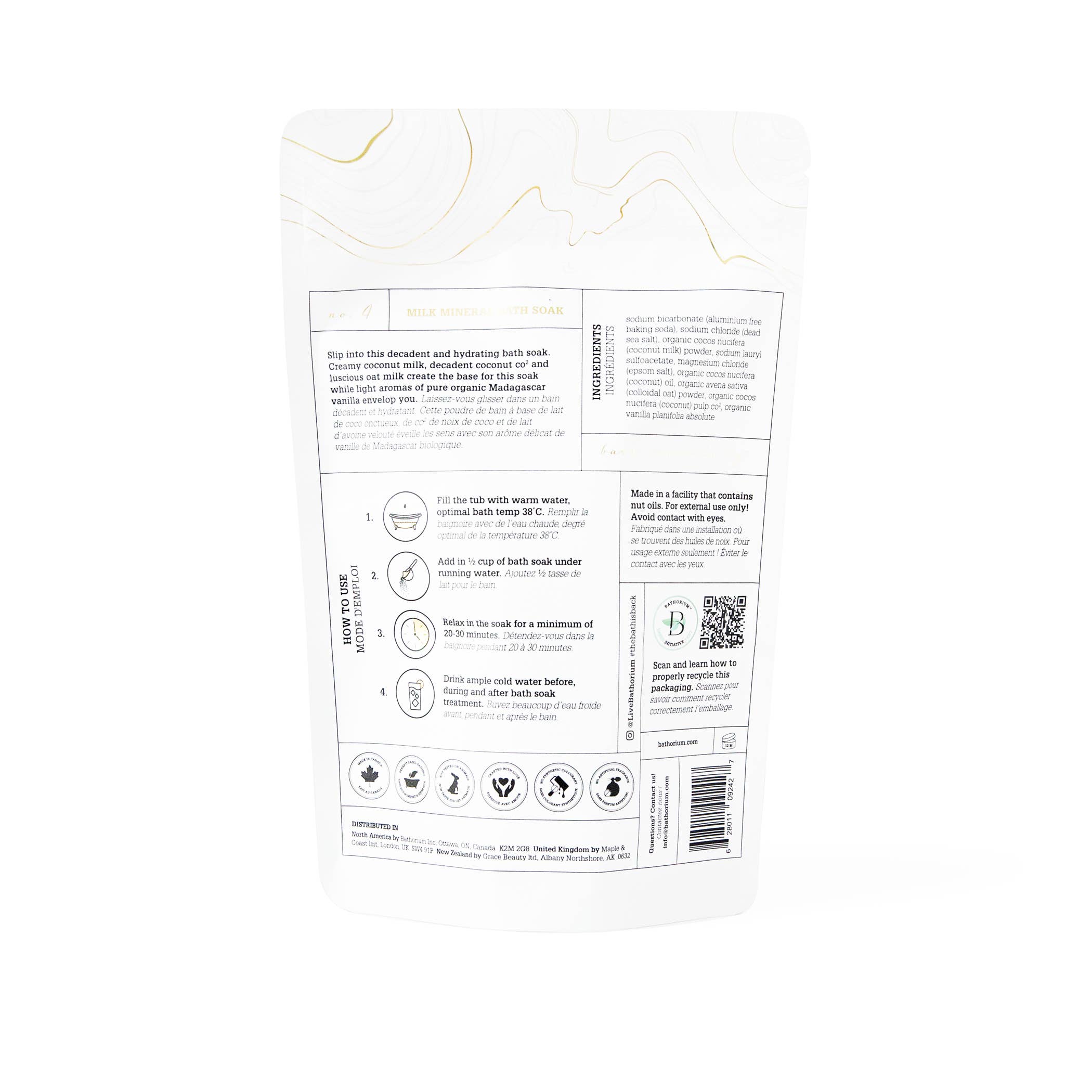 Bathorium - Wholesale Bath Soak/Milk - Milk Mineral Bath 650g1