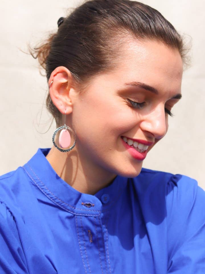 OLIVIA EARRING // SILVER TONE for wholesale by Studio Choo11