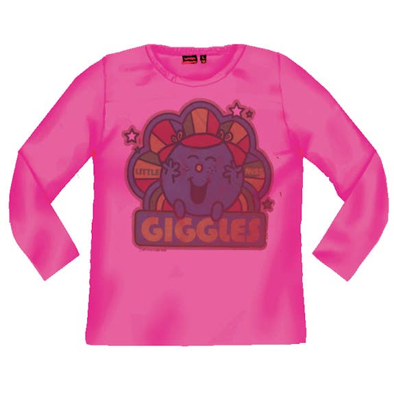 Official Store - Wholesale Screen Printed T-Shirt - Women's - Little Miss - Miss Giggles Juniors Long Sleeve T Shirt