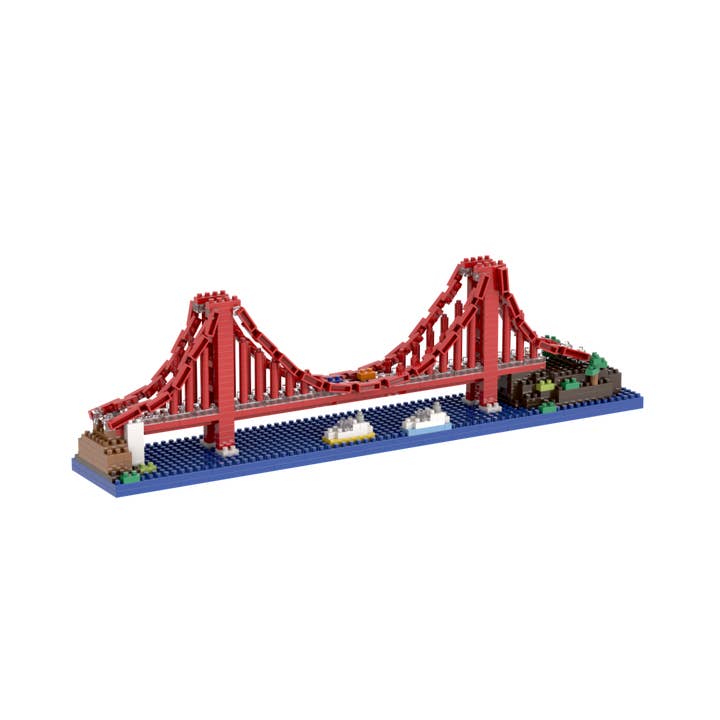 Brixies – wholesale Byggsats - Barn – Golden Gate-bron