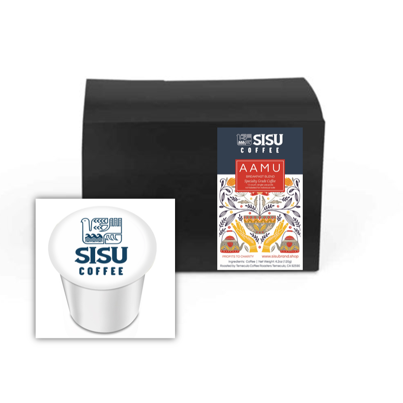 Sisu Coffee - Wholesale Ground Coffee - K-CUPS | AAMU | LIGHT ROAST | Citrus, Fruity & Floral0