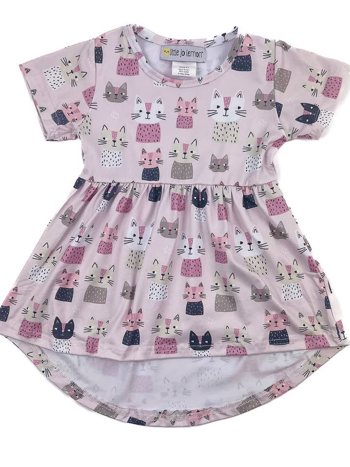 Pink Catsplosion Tunic for wholesale by Little Jo Lemon