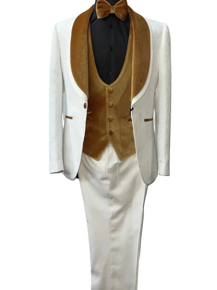 Estilo# Frank Golden Suit por atacado de Alberto Nardoni