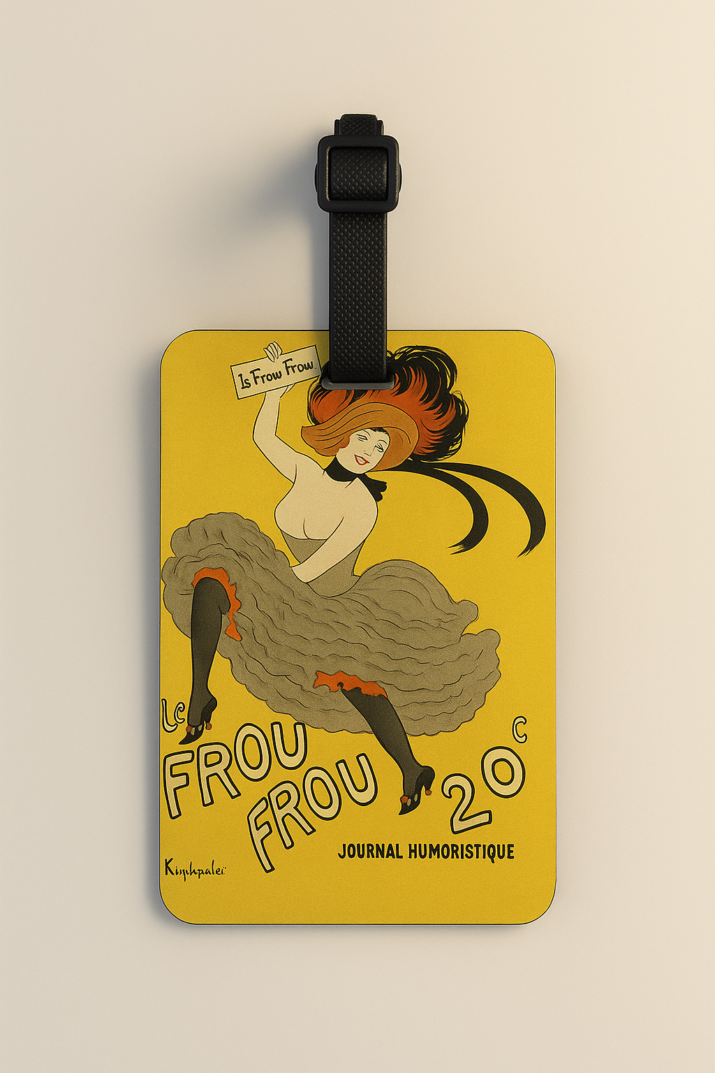 Jolitee - Vente Étiquette pour bagage - Étiquettes de bagages en cuir végétalien : Art d'affiche vintage17