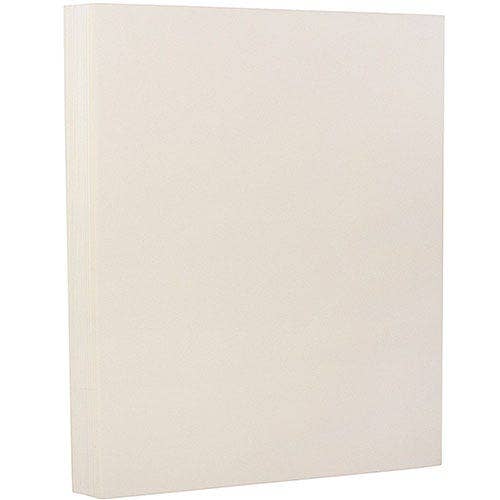 JAM PAPER - Wholesale Cardstock - JAM 130lb Cardstock, 8.5x11, Nat. White Wove, 25/Pk0