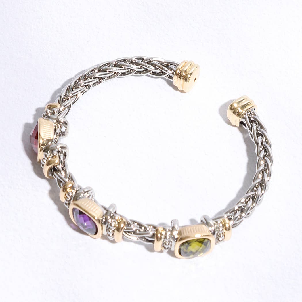 BKDM Braccialetto quadrato multi CZ 5MM in vendita all'ingrosso su Faire1