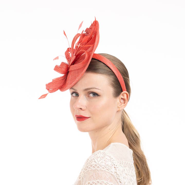 KaKyCo - Wholesale Fascinator Hat - Women's - 102087 | 9" Small Saucer sinamay base headband