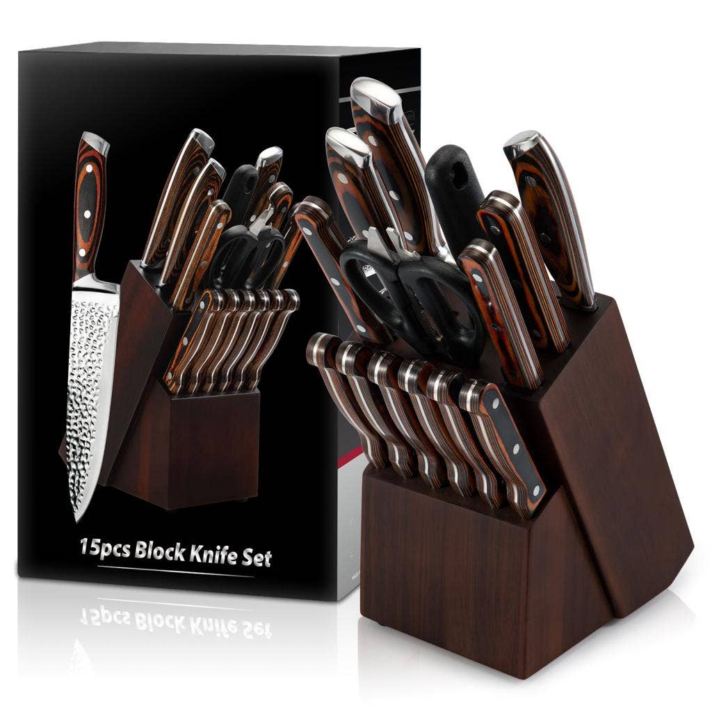 Royal Swiss – wholesale Knife set – 15-Piece Kitchen Knife Set, Ultra Sharp9