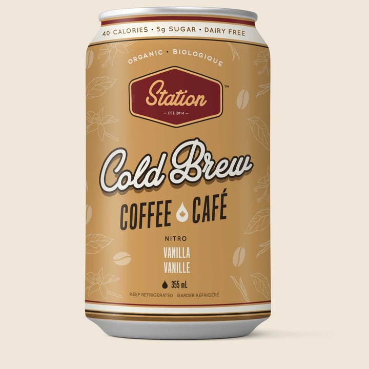 Station Cold Brew - Wholesale Iced Coffee/Cold Brew - Vanilla Nitro Cold Brew 355mL