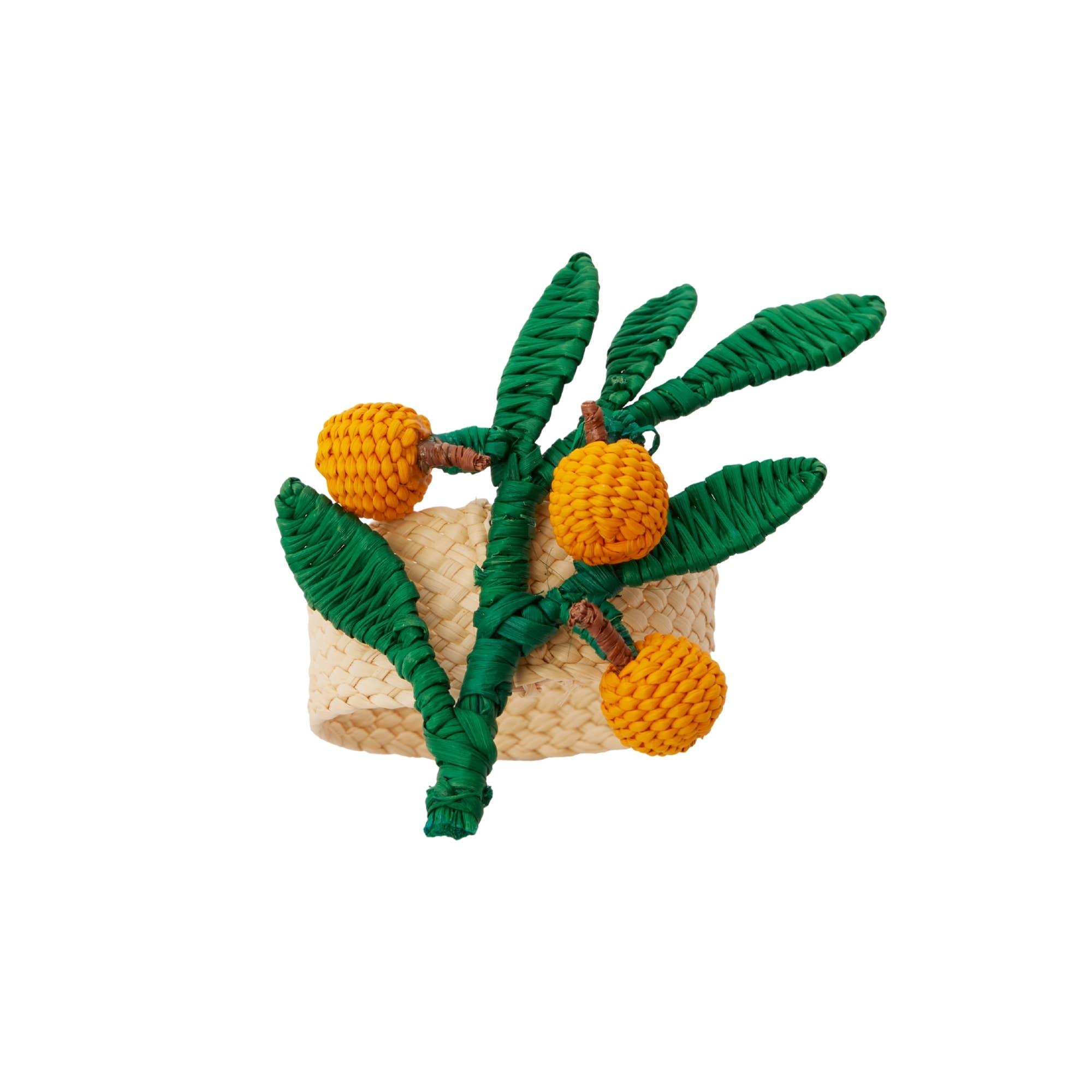Coro Cora™ - Wholesale Napkin Ring - Orange Branch Napkin Ring
