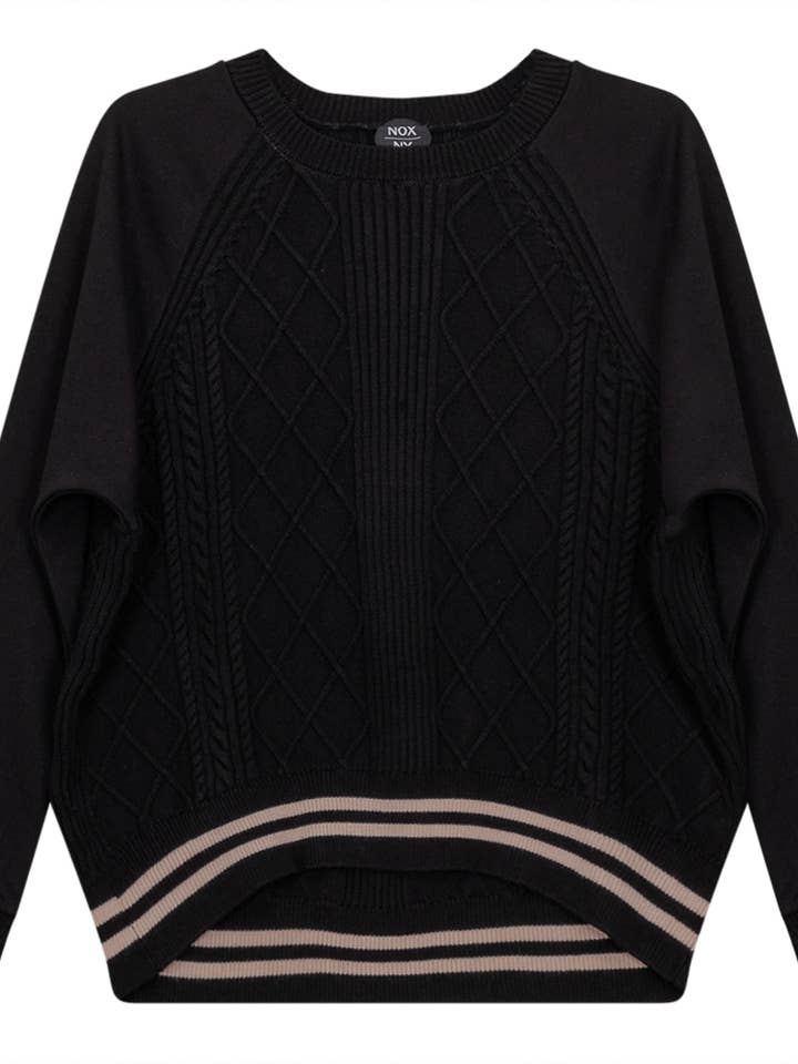 Crew Neck Raglan Sleeve Top for wholesale by Hush.Shop