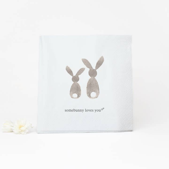Napkin "Somebunny loves you" for wholesale by Bake Affair GmbH