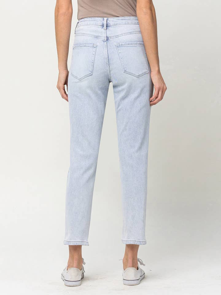 MULINO JEANS DA MAMMA ELASTICIZZATI A VITA SUPER ALTA V2272 in vendita all'ingrosso su Faire5