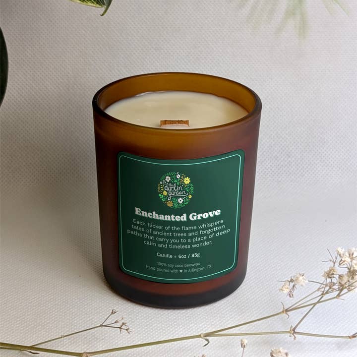 The Darlin' Garden - Wholesale Jar/Filled Candle - Enchanted Grove Wood Wick Candle2